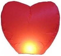 100 adet kırmızı kalp dilek balonu toptan uçan balon